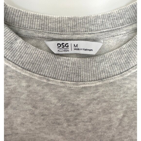 DSG Twitch + Allison Gray Cropped Short Sleeve Sweatshirt M - Picture 7 of 8